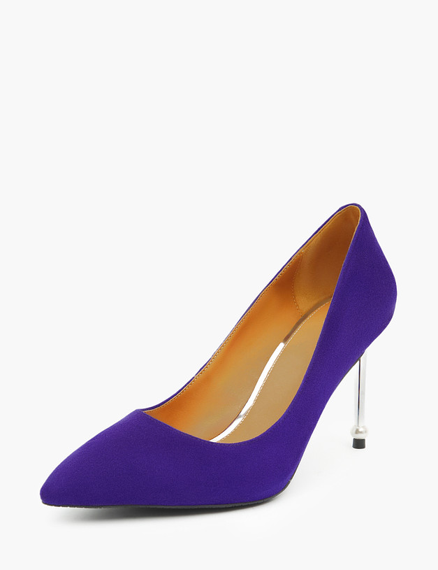 Темно-фиолетовые женские туфли на шпильке MASCOTTE 172-210211-0603 | ракурс 3