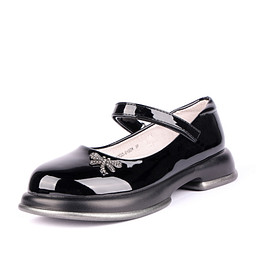 215-42GO-010DK Туфли девичьи и.лак/нат.кожа черн, ZENDEN first