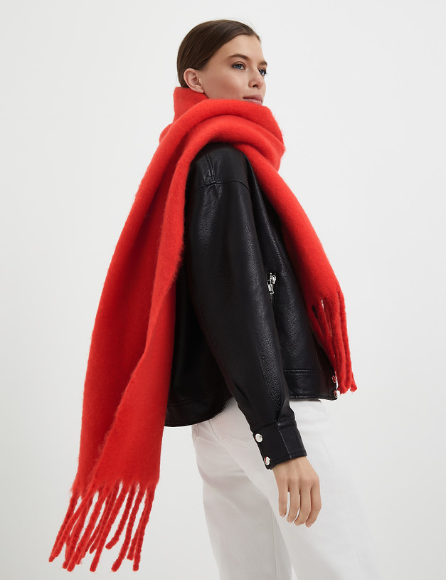 Красный женский шарф MASCOTTE 766-3224-2405 | ракурс 1