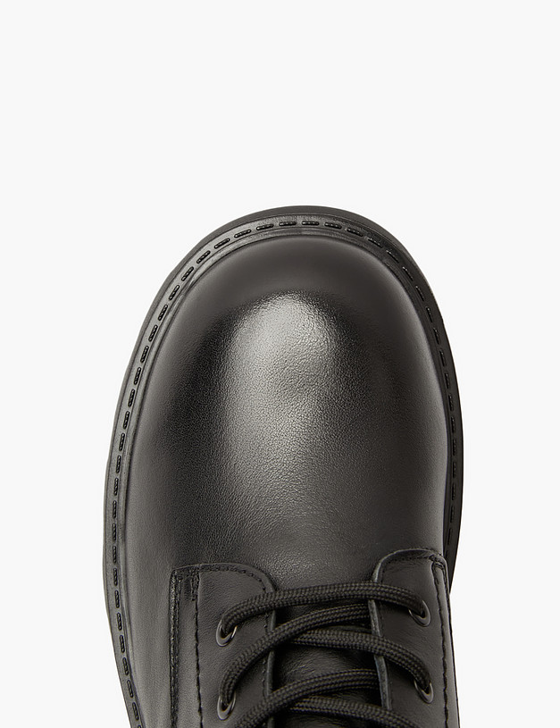 Черные женские зимние ботинки из кожи MASCOTTE 58-321931-7100M | ракурс 4