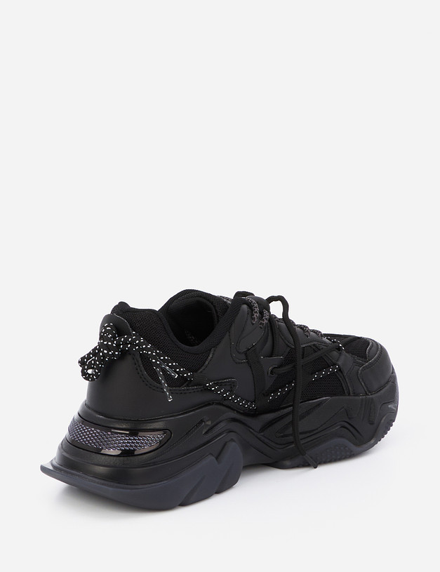 Черные женские кроссовки MASCOTTE 64-111021-0202 | ракурс 4