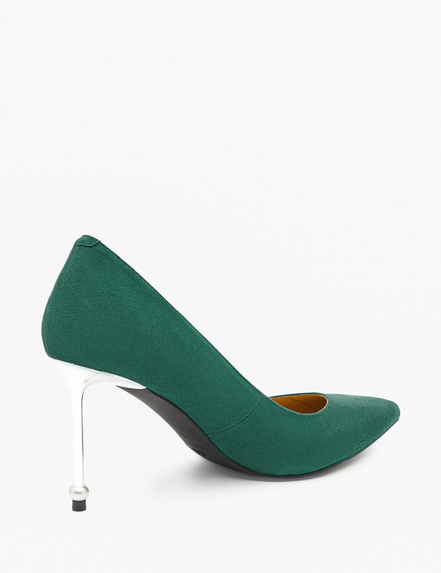 Зеленые женские туфли на шпильке MASCOTTE 172-210211-0604 | ракурс 3