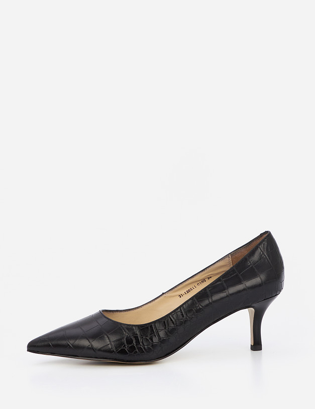 Черные женские туфли на шпильке MASCOTTE 21-120511-0102 | ракурс 2