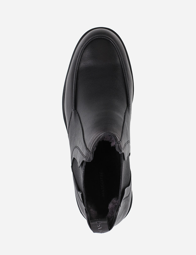 Черные мужские ботинки челси MASCOTTE 128-1213331-0102 | ракурс 4