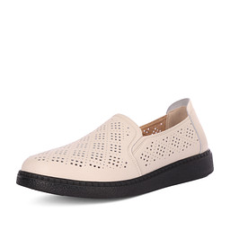 245-31WK-708VT Туфли женские кож.спилок/текстиль беж, Marisetta