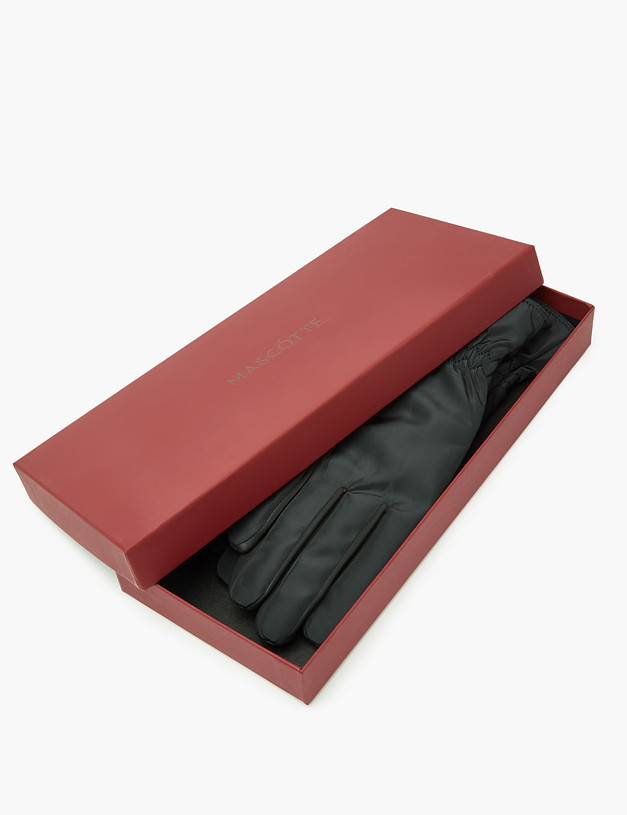 Черные женские перчатки MASCOTTE 717-2219-2402 | ракурс 4