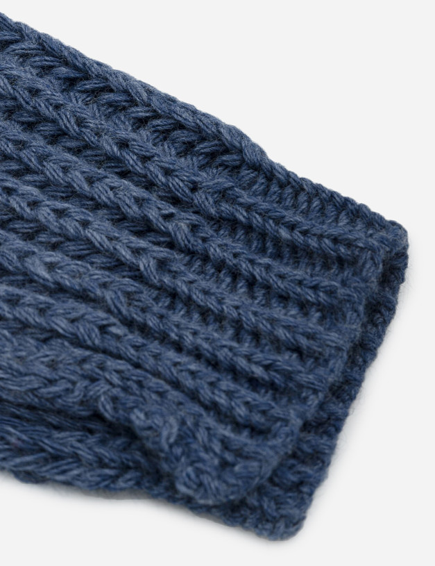 Синий женский шарф MASCOTTE 781-0218-503 | ракурс 2
