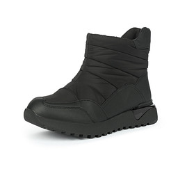 163-52WK-058TN Ботинки для активного отдыха женские текстиль-и.кожа/шерсть-и.мех черн, Zenden