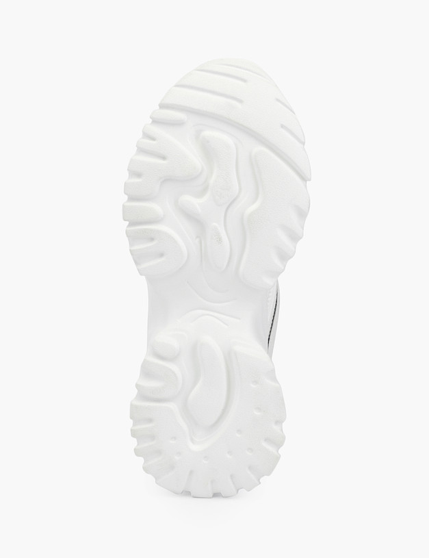 Белые женские кроссовки с акцентной пяткой MASCOTTE 189-210122-0201 | ракурс 5