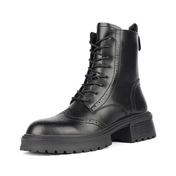 163-42WK-115VR Ботинки женские кож.спилок/ворс.ткань черн, Zenden