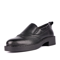 245-42WB-040VT Туфли женские кож.спилок/текстиль черн, Zenden