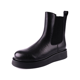 78-32WB-808VR Ботинки женские кож.спилок/ворс.ткань черн, Zenden