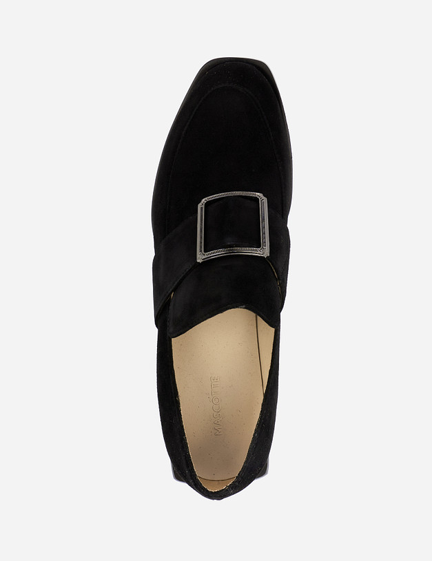 Черные женские туфли с пряжкой MASCOTTE 100-121711-3605M | ракурс 6