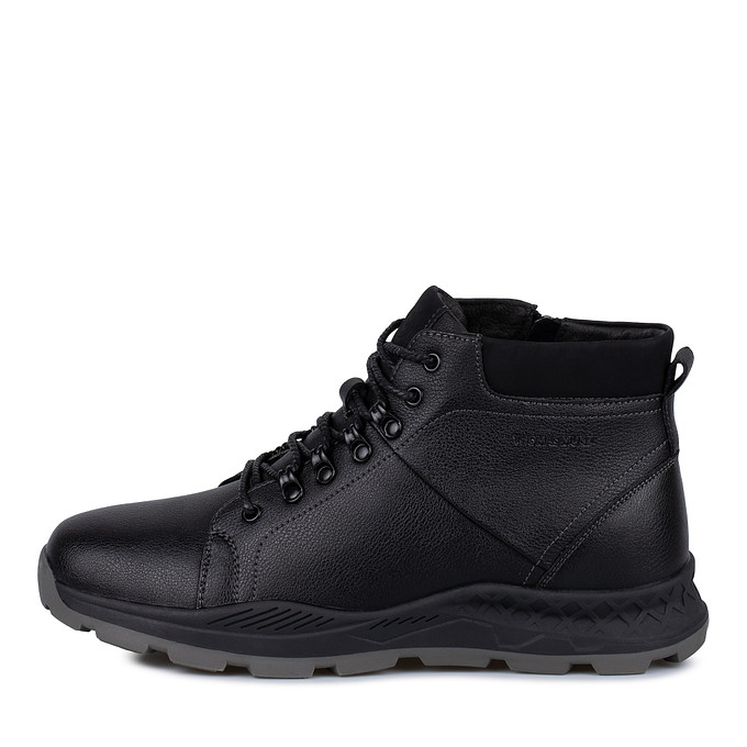 Черные кожаные высокие ботинки мужские «Томас Мюнц»