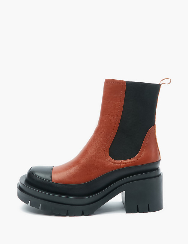 Рыжие женские челси MASCOTTE 100-220122-7127M | ракурс 2