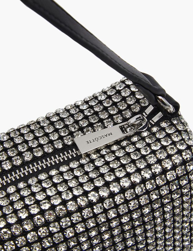 Черная женская сумка с кристаллами MASCOTTE 626-4165-202 | ракурс 6