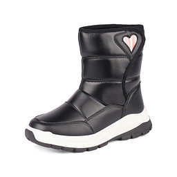 201-42GO-134TN Полусапоги для активного отдыха девичьи текстиль-и.кожа/шерсть-и.мех черн, Pulse