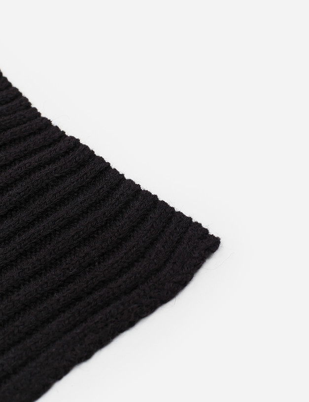 Черный мужской шарф MASCOTTE 784-1208-7512 | ракурс 3