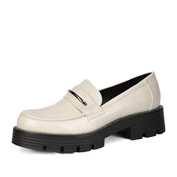 145-42WK-025DS Туфли женские и.лак/и.кожа-текстиль бел, INSTREET