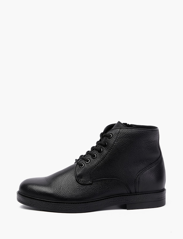 Черные мужские ботинки из натуральной кожи MASCOTTE 128-223231-0102 | ракурс 1