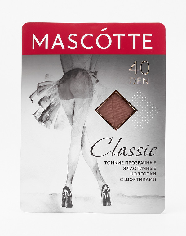 MAS Classic_40_p.2_D Колготки женские  40 ден беж, Mascotte