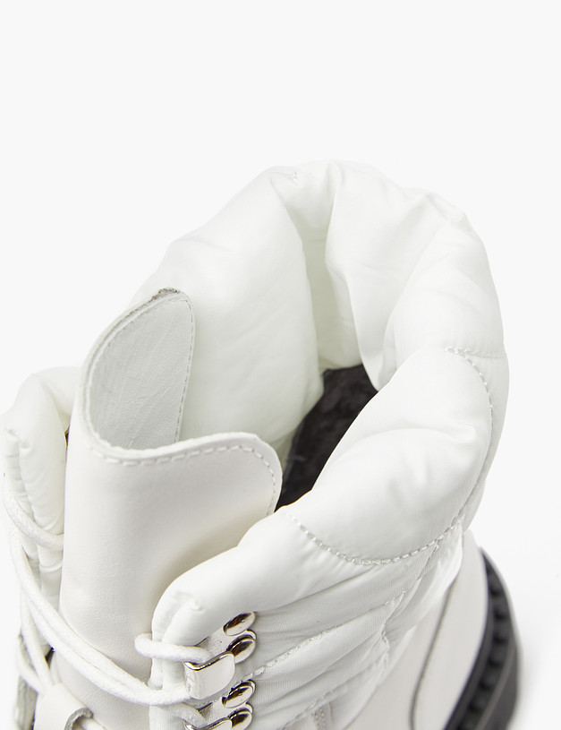 Белые женские зимние ботинки MASCOTTE 233-3201734-3192M | ракурс 6