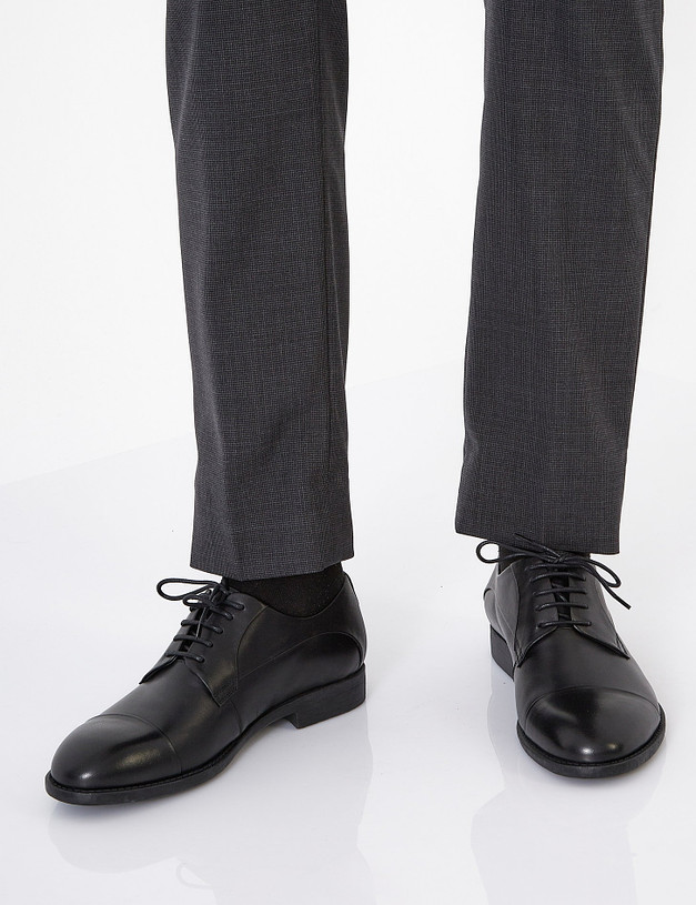 Черные мужские ботинки дерби MASCOTTE 128-020912-0102 | ракурс 1