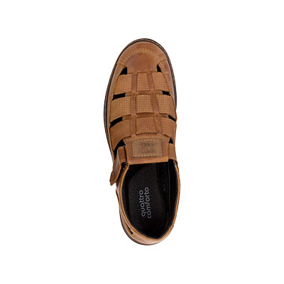 Туфли летние мужские quattrocomforto 333-21MZ-018KK, цвет светло-коричневый, размер 41 - фото 5