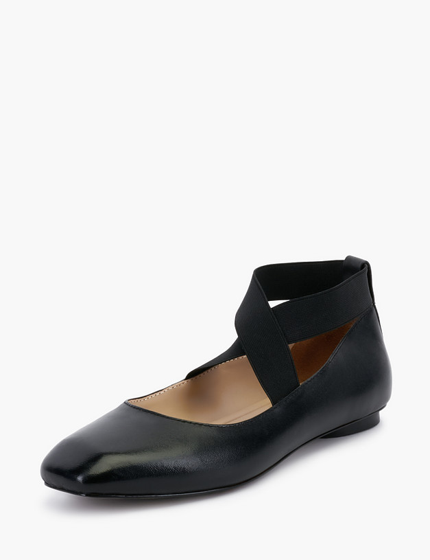 Черные кожаные женские туфли MASCOTTE 99-218111-3501M | ракурс 2