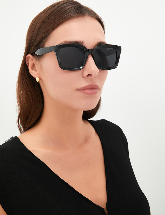 Черные женские очки MASCOTTE 753-4104-7702 | ракурс 1