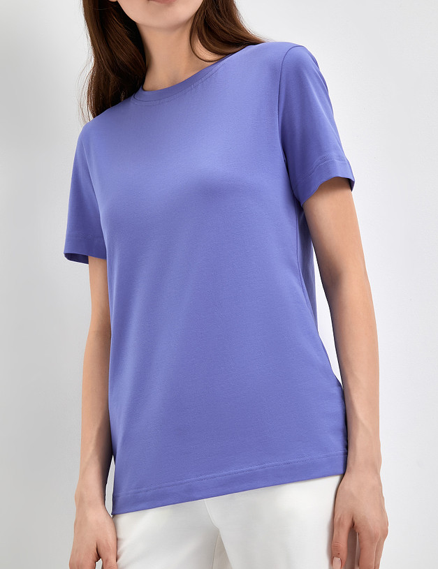 Лиловая женская футболка MASCOTTE 790-3114-2607 | ракурс 4