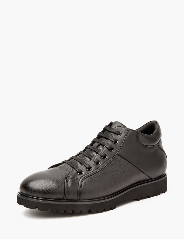 Черные мужские ботинки с меховой подкладкой MASCOTTE 128-220432-0102 | ракурс 3