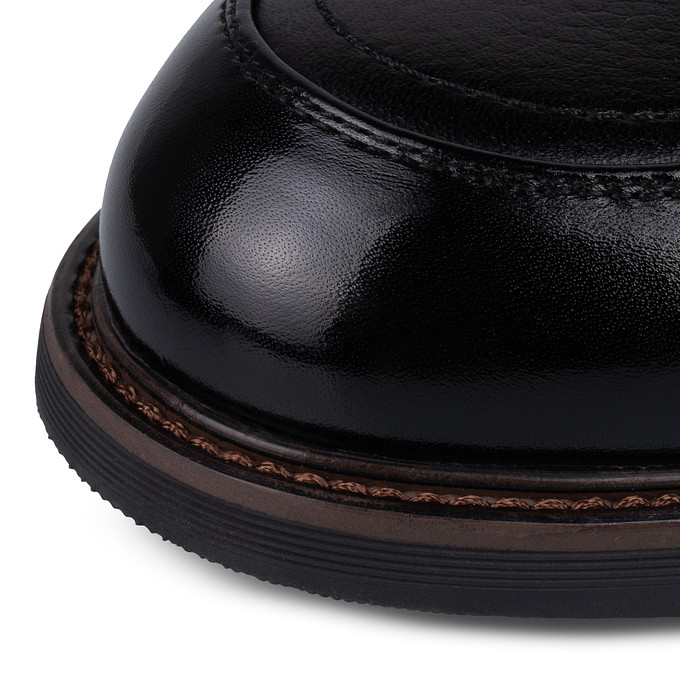 Черные мужские кожаные туфли "Томас Мюнц"