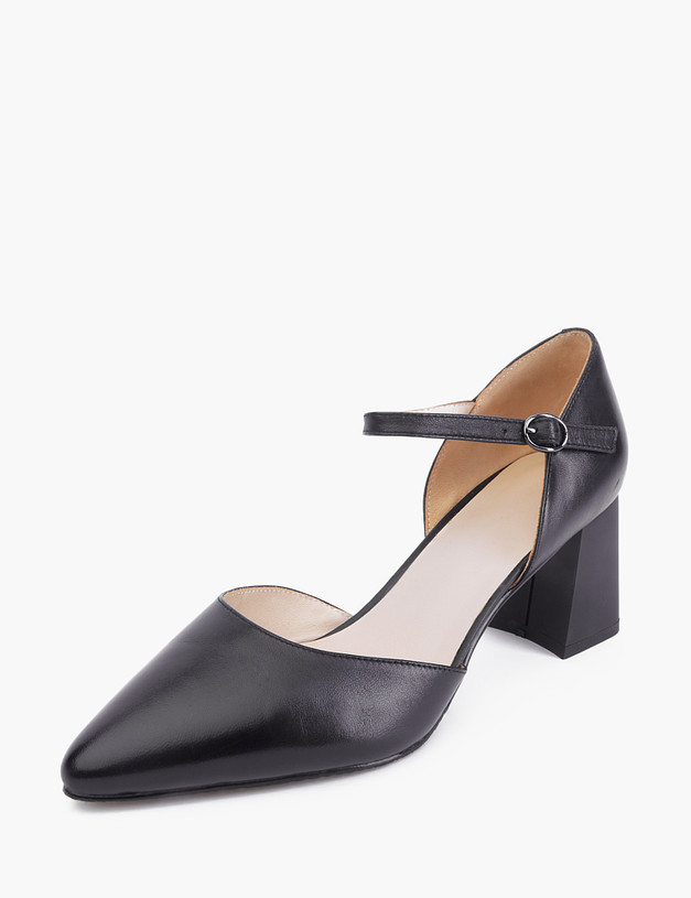 Черные кожаные женские туфли MASCOTTE 99-212211-3501M | ракурс 3