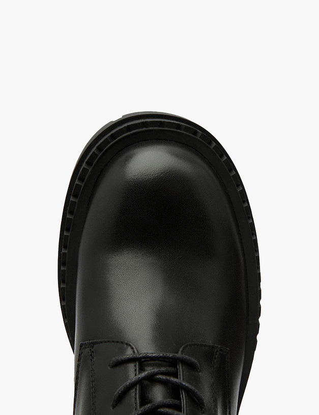 Черные женские ботинки на меху MASCOTTE 175-3202931-3100M | ракурс 4