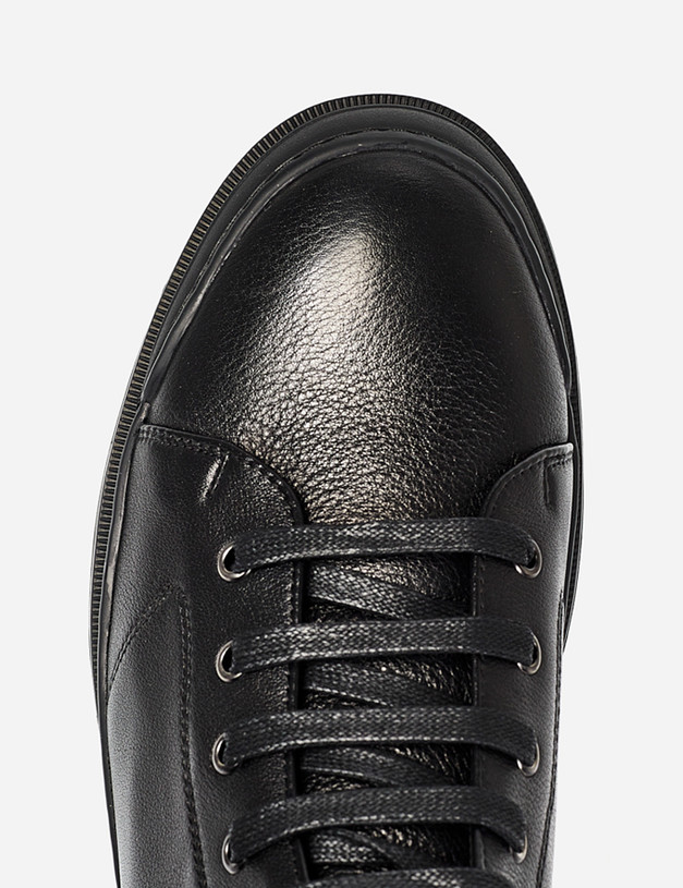 Черные мужские ботинки с логотипом MASCOTTE 58-124222-0102 | ракурс 6