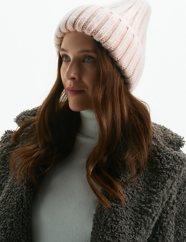 Розовая зимняя женская шапка MASCOTTE 781-2206-506 | ракурс 1
