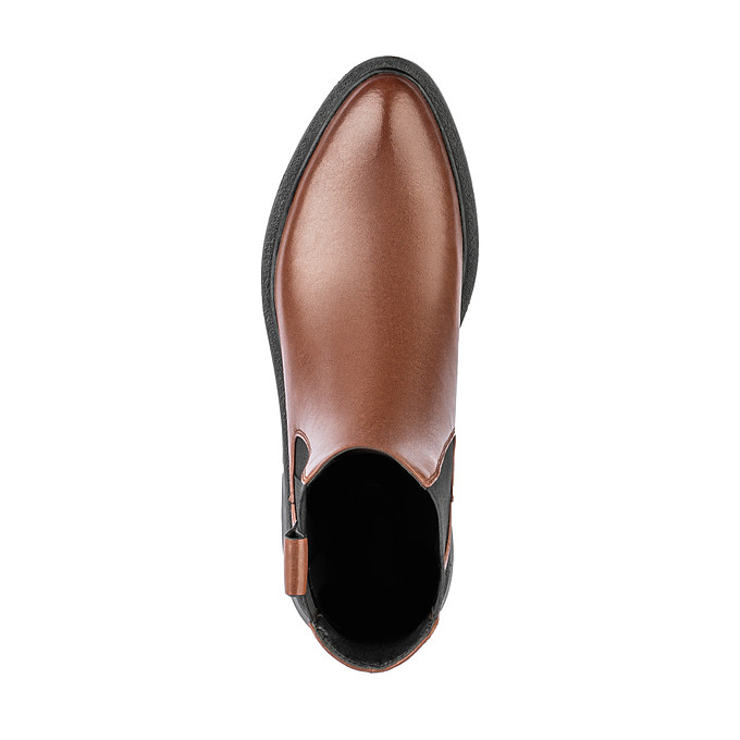 Коричневые кожаные женские ботинки челси «Томас Мюнц»