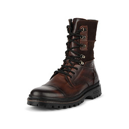 336-52MZ-004KN Полусапоги мужские нат.кожа/шерсть-и.мех корич, Zenden