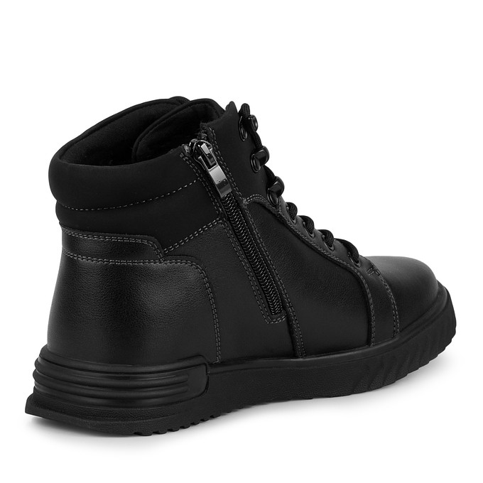 Черные детские ботинки для мальчиков MUNZ YOUNG