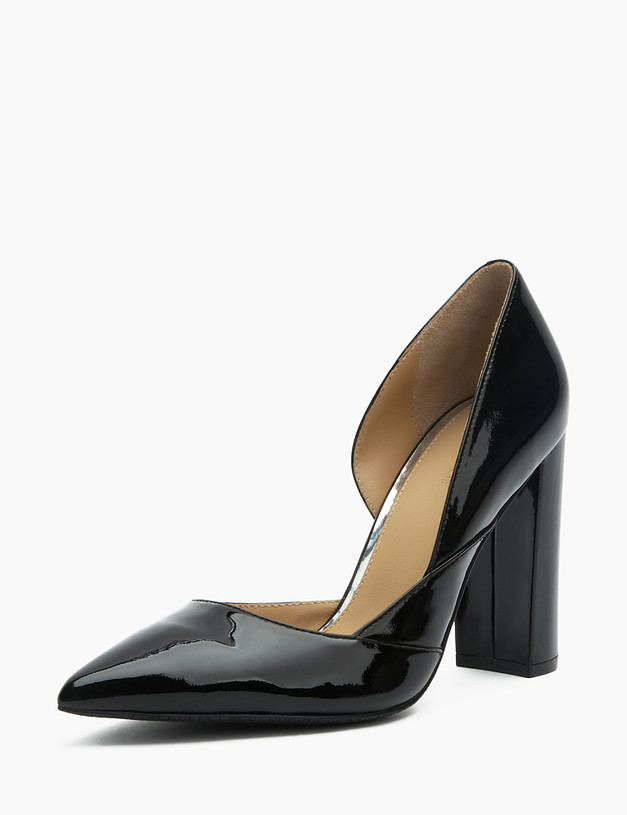 Черные лакированные женские туфли MASCOTTE 172-3183813-3701M | ракурс 3