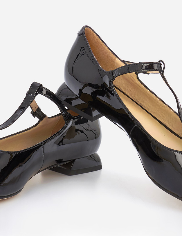 Черные лакированные женские туфли MASCOTTE 126-120211-0702 | ракурс 7