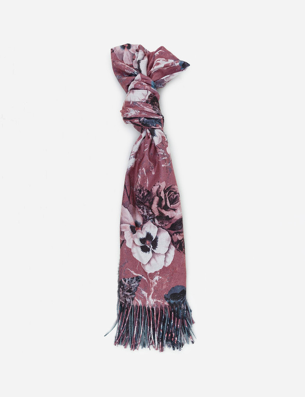 Розовый женский шарф MASCOTTE 730-0245-2406 | ракурс 1
