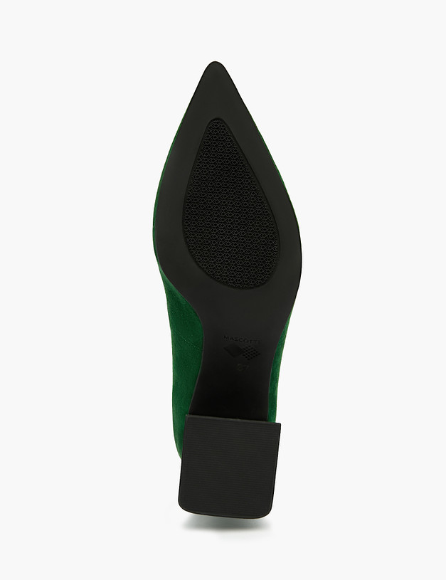 Зеленые велюровые женские туфли MASCOTTE 100-310911-3639M | ракурс 7