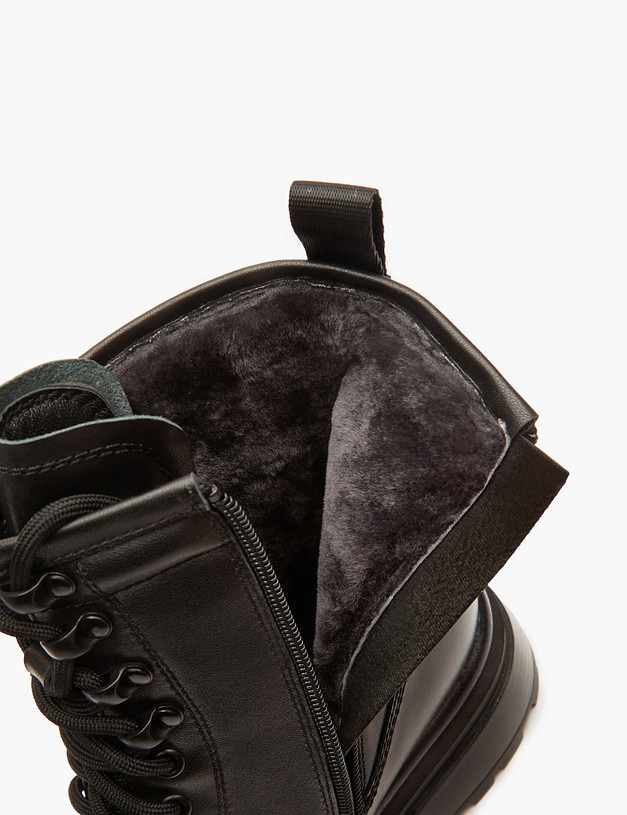 Черные женские зимние ботинки MASCOTTE 233-322832-3100M | ракурс 7