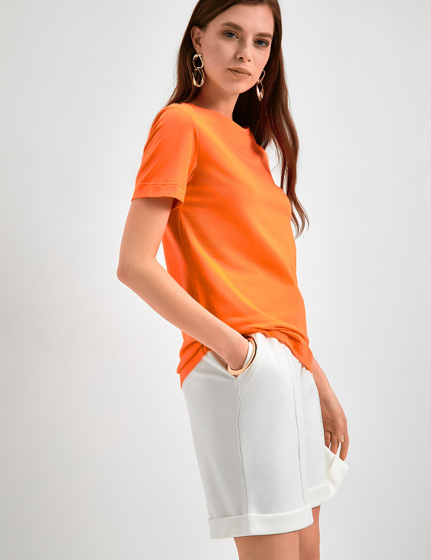 Оранжевая женская футболка MASCOTTE 790-3114-2613 | ракурс 4