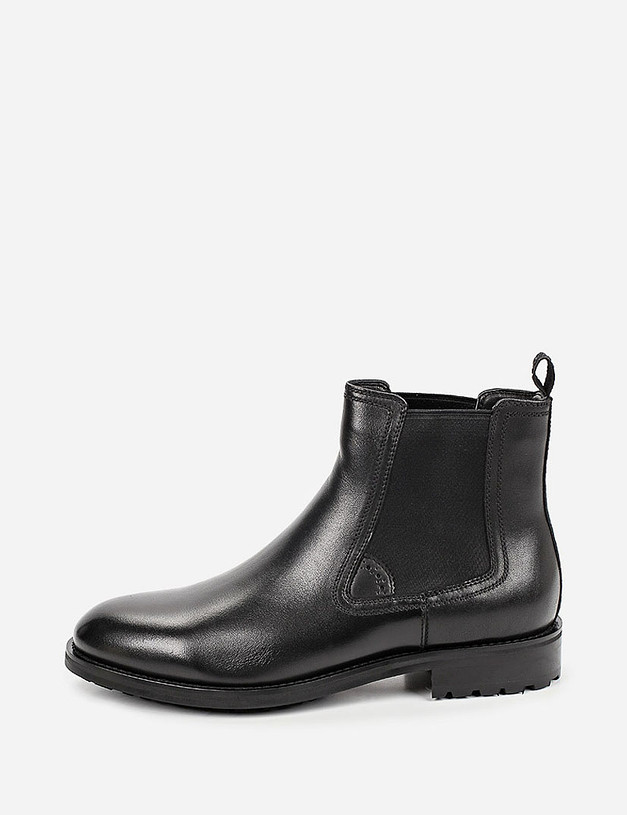 Черные мужские ботинки челси MASCOTTE 128-020326-0102 | ракурс 1