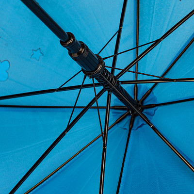 Зонт трость полуавтоматический для девочек ZENDEN YU-12UCM-013, цвет голубой, размер ONE SIZE - фото 4