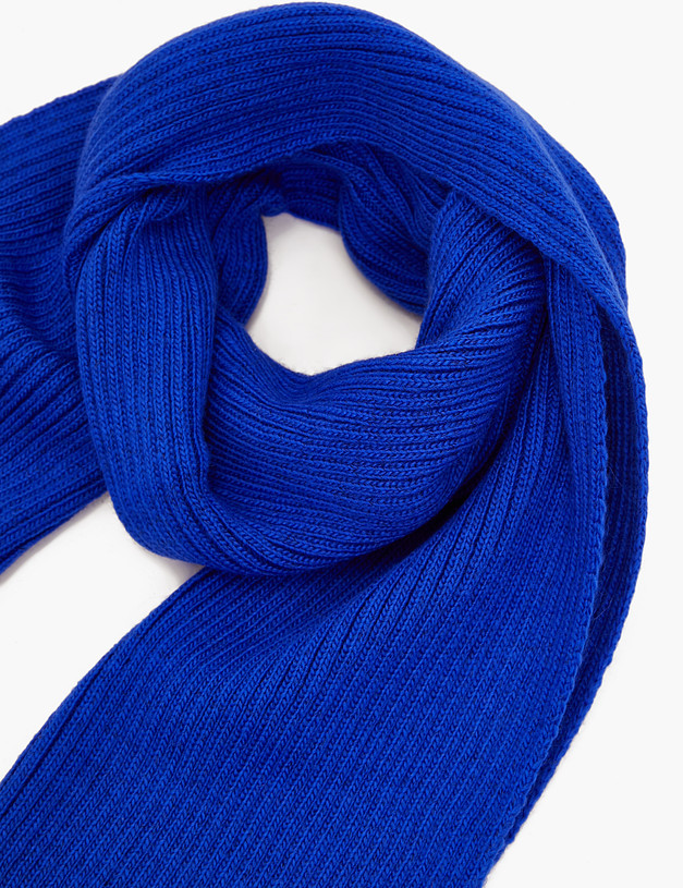 Синий женский шарф MASCOTTE 781-2208-7503 | ракурс 3