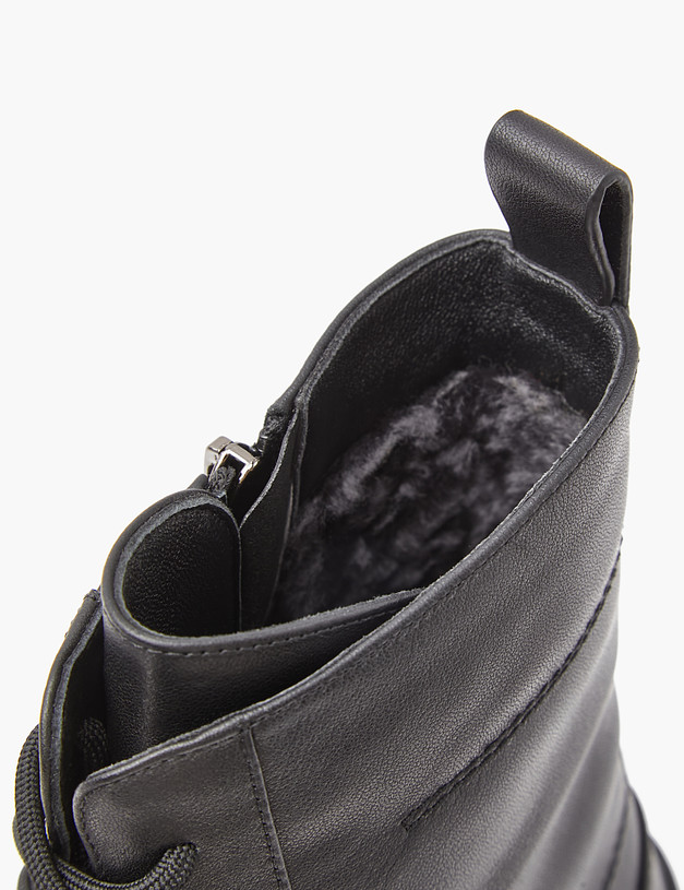 Черные женские зимние ботинки MASCOTTE 233-3202136-3100M | ракурс 6